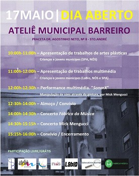 DIA ABERTO NO ATELIÊ MUNICIPAL DO BARREIRO