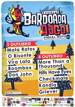 No Espaço Contrafação em Pinhal Novo - Palmela 2ª Edição - Festival Bardoada e AJCOI