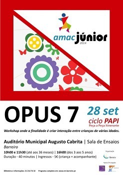 AMAC JUNIOR - BARREIRO Ciclo PAPI música para bebés e crianças