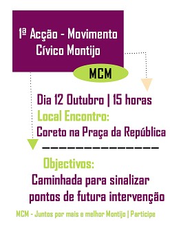 Caminhada pelas ruas do Montijo Pretende identificar pontos para futura intervenção