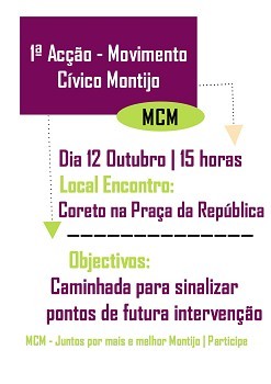 Caminhada pelas ruas do Montijo Pretende identificar pontos para futura intervenção