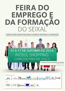 No Seixal de 15 a 17 de outubro, entre as 10H00 e as 23H00 RioSul Shopping recebe 5ª Feira do Emprego e da Formação do Seixal
