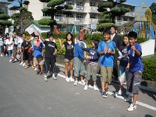 Jovens japoneses em Abrantes no âmbito da geminação com Hitoyoshi