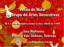 Junta de Freguesia de Sobreda em Almada Grupo de Artes Decorativas promove Venda de Natal