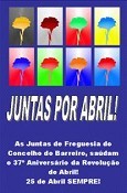 Comemorações 37º aniversário do 25 de Abril No Barreiro Juntas de Freguesia promovem Jantar do 25 de Abril