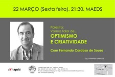 Palestra em Setúbal Vamos falar de...OPTIMISMO E CRIATIVIDADE