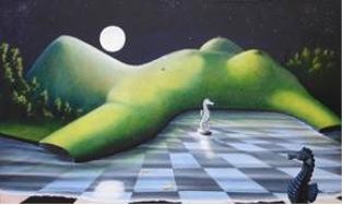 OLHA E PENSA pintura de VICTOR LAGES