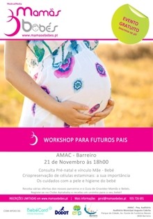 Auditório Municipal Augusto Cabrita - Barreiro WORKSHOP PARA FUTUROS PAIS
