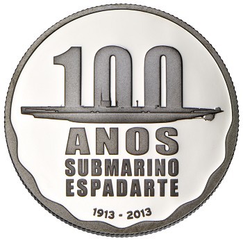 Na Base Naval de Lisboa, Alfeite, Almada INCM APRESENTA MOEDA COMEMORATIVA 100º ANIVERSÁRIO DO PRIMEIRO SUBMARINO PORTUGUÊS