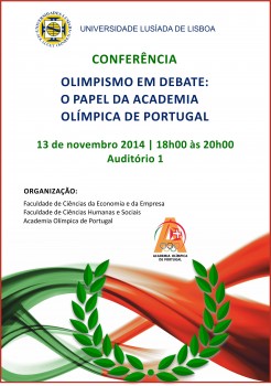 Conferência Olimpismo em Debate: O Papel da Academia Olímpica de Portugal