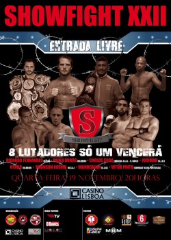 Casino Lisboa oferece Gala «Showfight XXII» com grandes combates no Auditório dos Oceanos