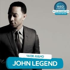 John Legend e The Black Mamba no palco principal do MEO MARÉS VIVAS 2015