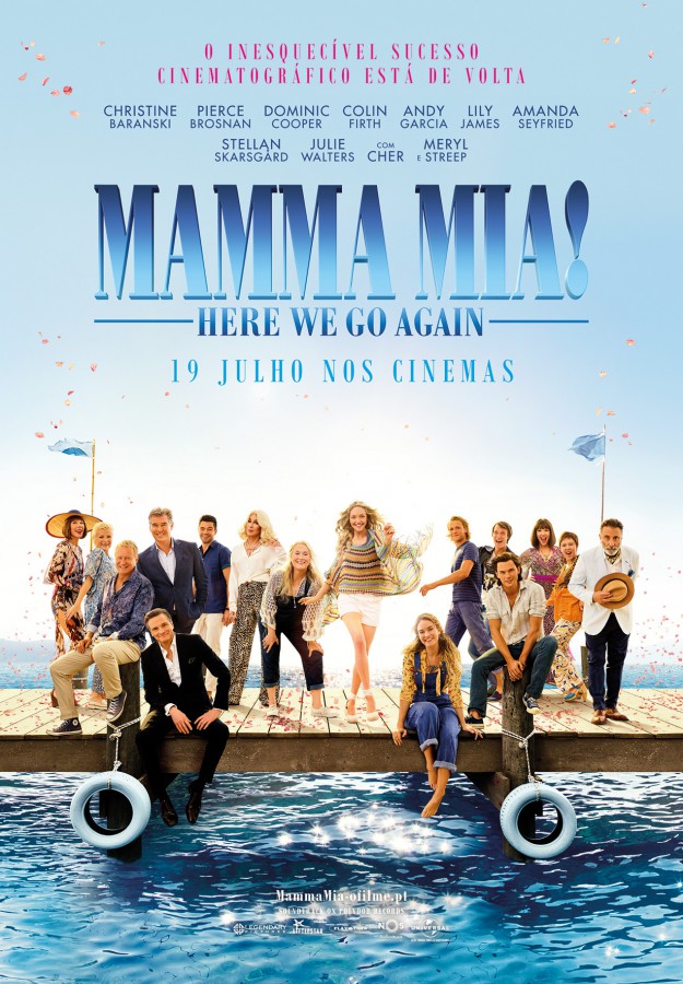 Cinema City Setúbal estreia Mamma Mia! Here we go again O filme conta com um elenco de topo