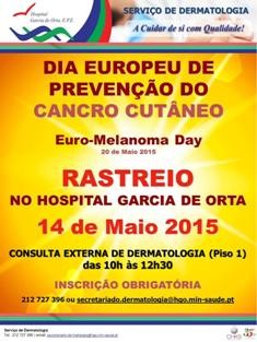 Almada - Serviço de Dermatologia do Hospital Garcia de Orta RASTREIO DO CANCRO CUTÂNEO no HGO - Dia Europeu do Melanoma
