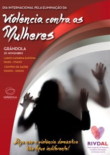 Grândola assinala amanhã Dia Internacional Pela Eliminação da Violência Contra as Mulheres