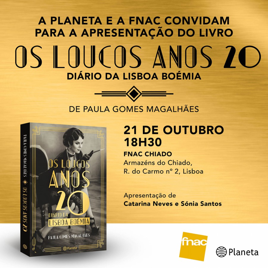 Paula Gomes Magalhães escritora do Barreiro apresenta hoje na FNAC Chiado em Lisboa. «Os Loucos Anos 20 - Diário da Lisboa boémia»
