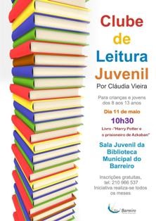 Barreiro - Clube de Leitura reúne no próximo sábado Livro «Harry Potter e o Prisioneiro de Azkaban»