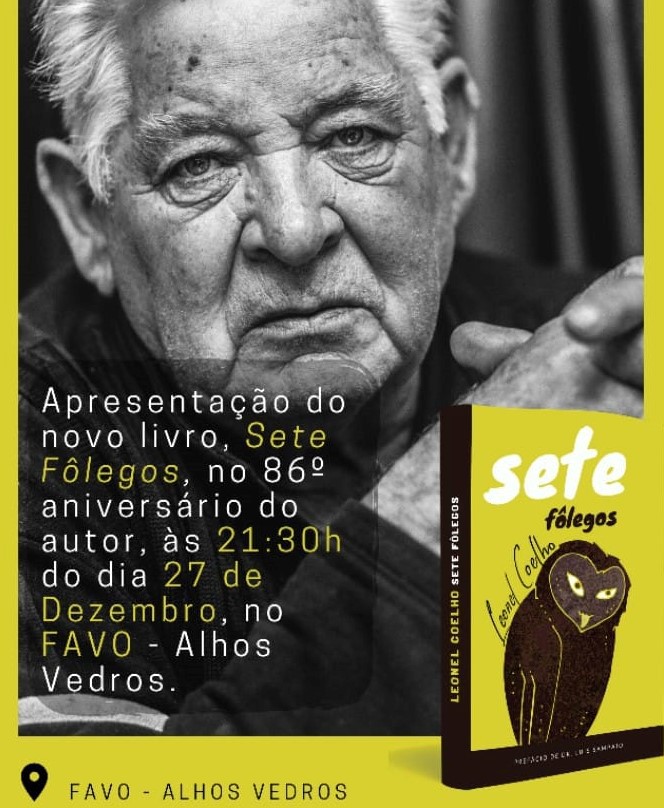 Moita - No Espaço Favo em Alhos Vedros Apresentação do livro «Sete fôlegos« de Leonel Coelho