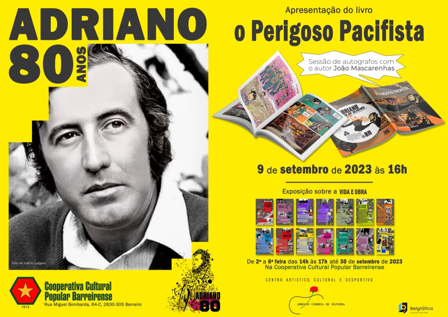 BARREIRO - Na Cooperativa Cultural Popular Barreirense Apresentação do livro "O Perigoso Pacifista"