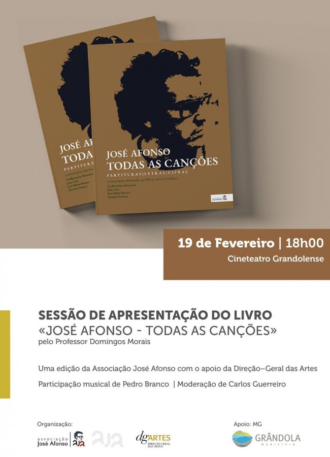 Grândola recebe Apresentação do livro «José Afonso - Todas as Canções»