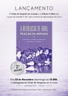 Clube do Sargento da Armada em Almada Apresentação do Livro «A REVOLUÇÃO DE ABRIL, Praças da Armada»