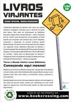 Conceito Boockrossing já chegou ao Concelho do Barreiro Biblioteca Municipal aderiu à iniciativa . LIVROS VIAJANTES