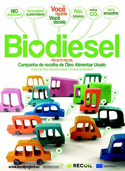 Campanha de recolha de óleos alimentares usados no Montijo Recolha e reconversão de óleos alimentares usados gerados a nível doméstico
