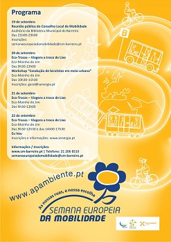 BARREIRO - SEMANA EUROPEIA DA MOBILIDADE «As nossas ruas, a nossa escolha»
