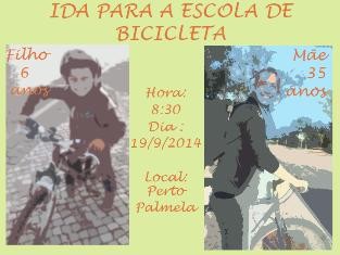 Uma história de Palmela Ida para a escola de Bicicleta