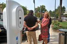 Dia da Mobilidade em Setúbal Inauguração de um ponto de carregamento de automóveis eléctricos