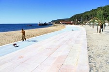 Praia da Saúde em Setúbal Primeira fase da revitalização da frente ribeirinha poente