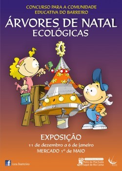 Barreiro - Concurso «Árvores de Natal Ecológicas» Elaboradas a partir da reutilização de materiais . Prémios são hoje divulgados