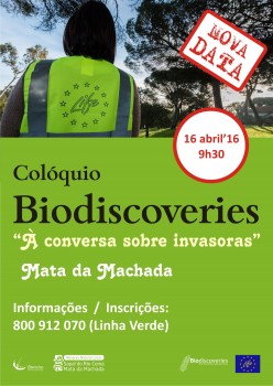 Barreiro - Colóquio ´À conversa sobre invasoras´ Apresentação do ponto de situação do projeto Biodiscoveries