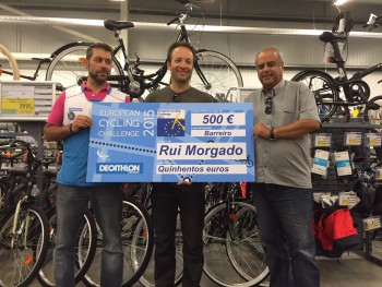 ECC – European Cycling Challenge Participante da equipa do Barreiro que pedalou mais quilómetros . Prémio de 500 euros