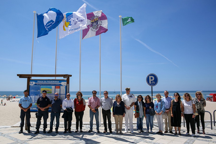 Um reconhecimento excelente para Setúbal São onze anos seguidos de Bandeira Azul na Praia da Figueirinha