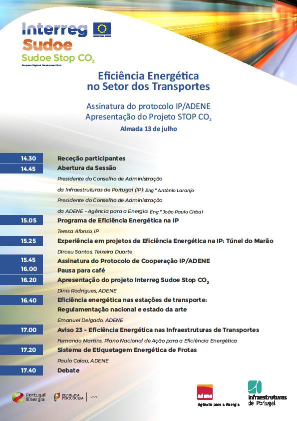 Almada - Workshop «Eficiência Energética no Setor dos Transportes» ADENE apoia a implementação de medidas de eficiência nas instalações da Infraestruturas de Portugal