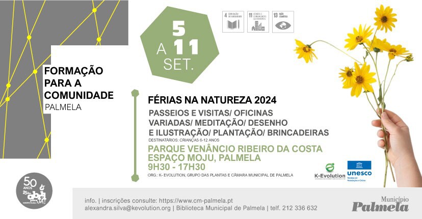 “Férias na Natureza” em Palmela inscrições até 2 de setembro!