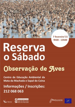 ‘Reserva o Sábado’ - Barreiro Propõe aos participantes a Observação de Aves