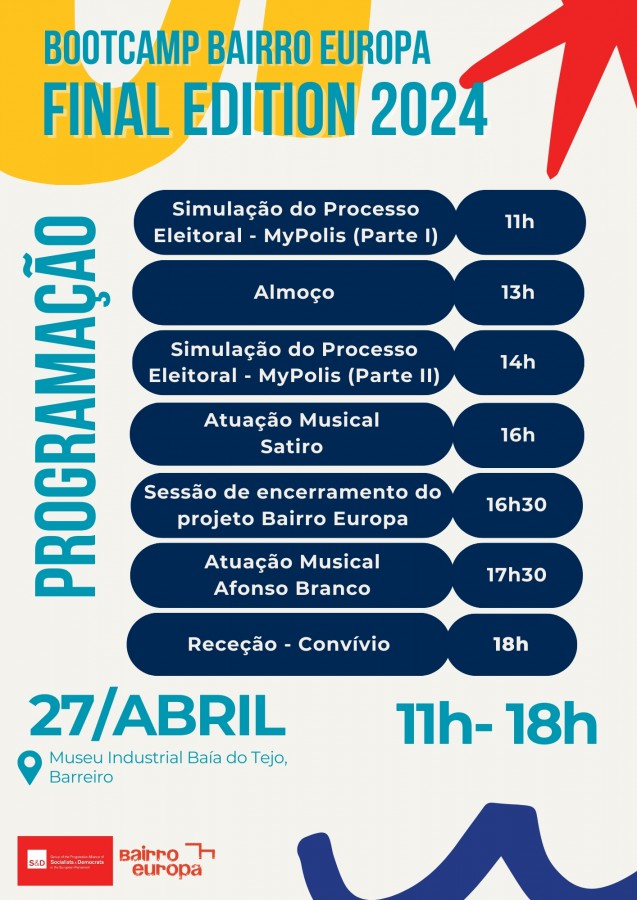 BARREIRO no “Museu Industrial da Arco Ribeirinho Sul” Eurodeputado João Albuquerque promove debate sobre a Europa cerca de 50 jovens