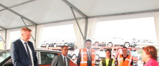 Palmela - Porto de Setúbal já exporta novo modelo da Volkswagen 1800 T – ROC tiveram primeiro embarque