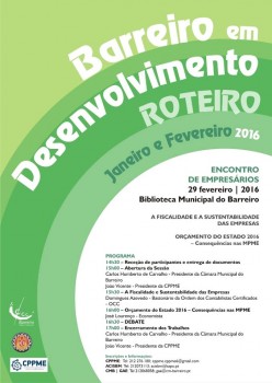 Encontro de Empresários do Concelho do Barreiro Fiscalidade e Orçamento de Estado temas em reflexão