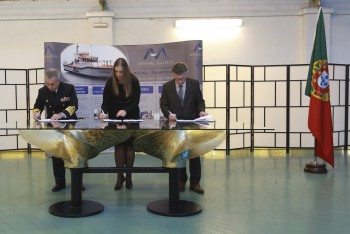 Almada - Arsenal do Alfeite retoma actividade de Construção Naval Assinatura de Contrato de Construção de Salva-Vidas, Classe «Vigilante II»