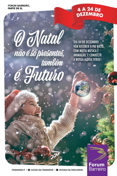 Natal no Forum Barreiro Banda de Soldadinhos recebe o Pai Natal . Dia 4 de Dezembro, 11h30