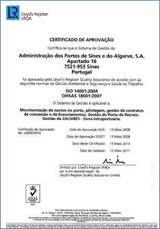 Porto de Sines renova certificação de Ambiente e Segurança