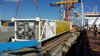 TMS2 do Porto de Setúbal bate recorde de movimentação de peças pesadas