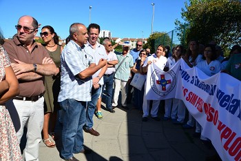 Enfermeiros do Centro Hospitalar Barreiro/Montijo em Greve Recebem apoio solidário de autarcas da região