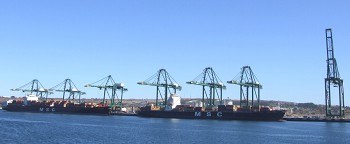 Terminal XXI de Sines Já tem o 7º pórtico no cais