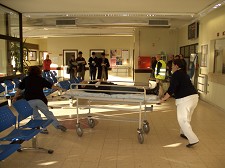 Hospital de Nossa Senhora do Rosário - Barreiro Simulacro testou Plano de Emergência Interno . Promover uma política de segurança e de prevenção