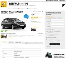 Renault Shop.pt Fazer negócio com um simles clique
