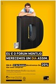 FORUM MONTIJO DEVOLVE 20% DO VALOR DAS COMPRAS